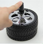 Resim Xuweiwei 1pc Black Tasarım Tabağı Ev Dekorasyon İçin Rüzgar Geçirmez Kapaklı Sigara Aksesuarları 