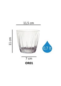 Resim Serinova Orkide Saksısı 0.7 Lt Şeffaf Orkide Saksı 