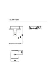 Resim Creavit UL040 Ultra Çanak Lavabo Tezgah Üstü Mat Antrasit 40 CM 