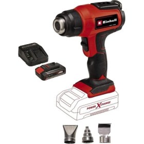 Resim PremiumPort Akülü Sıcak Hava Tabancası Seti 18V ve 4,0 Ah Şarjlı 