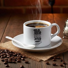 Resim Kahvesiz Olmaz Tasarımlı Nescafe Fincanı 