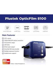 Resim Plustek Opticfilm 8100-35mm Negatif Film / Slayt Tarayıcı 