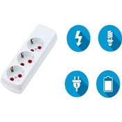 Resim Skygo Topraklı 3lü Priz 10 Metre 