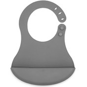 Resim Babyjem Mini Silikon Önlük Gri 7187 Gri 