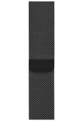 Resim Apple Watch Uyumlu Metal Hasır Kordon Siyah 