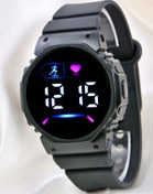 Resim Pinkoli Siyah Silikon Kordonlu Led Watch Genç Kız Kadın Kol Saati 