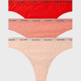 Resim Calvin Klein Bayan Külot 000qd5225e W5r Pudra-pembe-kırmızı Pudra-pembe-kırmızı Çok Renkli 