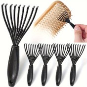 Resim 1/3/5 adet Plastik Mini Fırça Temizleyici Gömülü Saç Fırçası Ev İçi Temizlik Fırçaları Güzellik Aksesuarları 