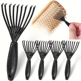 Resim 1/3/5 adet Plastik Mini Fırça Temizleyici Gömülü Saç Fırçası Ev İçi Temizlik Fırçaları Güzellik Aksesuarları 