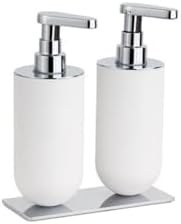 Resim System 2'Li Sıvı Sabunluk Beyaz/Krom Renk 208X87X170 Mm 