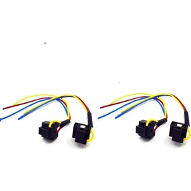 Resim Oto Soket H4 Ampul Uyumlu Atom Far Fişi 4 Adet 