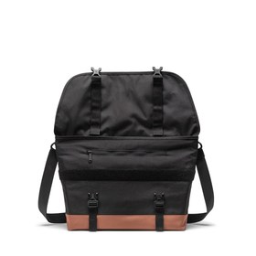 Resim Herschel Cove Messenger | Su İtici Kumaş Postacı Çantası, 22.5 L - Siyah - Bej / OS 