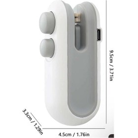 Resim Mini Poşet Kapatıcı Açık Gri 