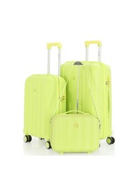 Resim Mçs Polipropilen 3lü Valiz Seti Orta & Kabin & Makyaj V305 S21yy1000079-set 00194 Açık Sarı 