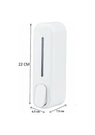 Resim Yeni Model Sabunluk 350 Ml Duvara Monte Sıvı Sabunluk Beyaz Renk 