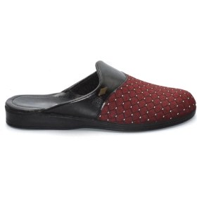 Resim Shoemix Erkek Bordo Günlük Ev Terliği , Damat Terliği , Çeyiz Terliği ve Misafir Terliği 