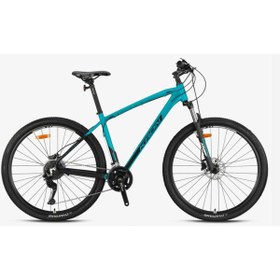 Resim Kron XC 300 Hidrolik Fren 29 Jant Dağ Bisikleti Mat Turkuaz-Siyah 43 cm 