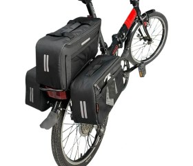 Resim Procycle Katlanır Bisiklet Termal Çanta Heybe Seti 3lü Siyah 