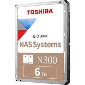 Resim Toshiba HDWG460UZSVA 3.5'' 6TB 7200 SATA3 128MB N300 NAS HDD 