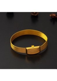 Resim Çgk Çiğdem Gürel Kuyumculuk 5 Sıralı Taşsız 8 Ayar Trabzon Hasır Altın Bileklik Yaldız 