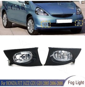 Resim Çift X-car Sol / Sağ Ön Tampon Sis Lambası Sis Lambası Honda Fit Jazz Gd Gd3 2005 2006 2007 2008 33950-saa-h 