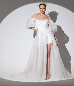 Resim Tangül&Ali'S Moda Evi Tek Tarafı Mini Gelinlik 