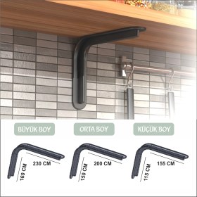 Resim Wood Retro Metal Raf Altı Beyaz 