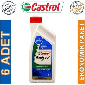 Resim Castrol Radicool Sf Konsantre Kırmızı Antifriz 1 Lt 6 Adet 