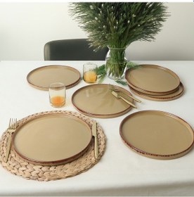 Resim Keramika Vintage Stackable Servis Tabağı 27 Cm 6 Adet 21979 