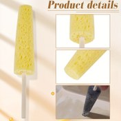 Resim 1 adet/2 adet Tüylü Seramik Sünger Çubuğu, Sarı Mat, Siyah Çizilmeyen, Kil Tamir, Seramik DIY, Yüzey İnceleştirme, Tamir Aracı, Seramikçiler ve Sanatçılar için Uygun, Seramik, Heykel, Oyma, Kil Modellenme için Uygun 