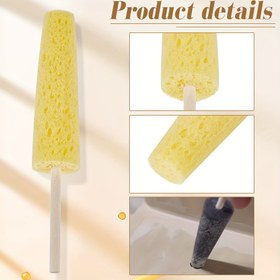Resim 1 adet/2 adet Tüylü Seramik Sünger Çubuğu, Sarı Mat, Siyah Çizilmeyen, Kil Tamir, Seramik DIY, Yüzey İnceleştirme, Tamir Aracı, Seramikçiler ve Sanatçılar için Uygun, Seramik, Heykel, Oyma, Kil Modellenme için Uygun 