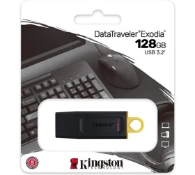 Resim Binbir Göz Bilgisayar Kıngston Exodıa Datatraveler 128GB USB 3.2 Flash Bellek DTX/128GB 