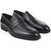 Resim Papuçsepeti 3726 Hakiki Deri Bağcıksız Rahat Klasik Erkek Ayakkabı 001 