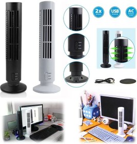 Resim Kule Tipi Usb Elektrik Fan Yapraksız Klima Fanı 5250 