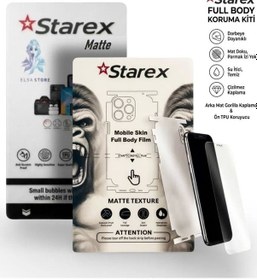 Resim Samsung Galaxy A14 Uyumlu Nano Ekran Koruyucu Matte - Full Arka Kaplama 360 Koruma Starex 