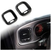 Resim Elmpaly Dodge Charger 2015+ Karbon Fiber Siyah Hava Çıkışı Kaportası 