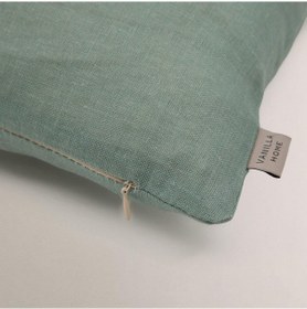 Resim Lima Düz Baskılı Kırlent Kılıfı Su Yeşili 