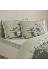 Resim Taç Nurell Saten Çift Kişilik Nevresim Takımı Gri 000000001000051012 Yeşil 