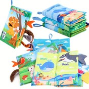 Resim Hayvan Kuyruğu Kumaş Kitap Serisi: Orman, Okyanus, Uçuş - Bebekler için Eğitici Erken Öğrenme Kuyruk Kumaş Kitapları, Etkileşimli Oyun,Duyusal Keşif,Etkileyici Görseller,Oyuncu Tasarım,Yüksek kaliteli baskı,Dayanıklı Malzeme 