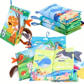Resim Hayvan Kuyruğu Kumaş Kitap Serisi: Orman, Okyanus, Uçuş - Bebekler için Eğitici Erken Öğrenme Kuyruk Kumaş Kitapları, Etkileşimli Oyun,Duyusal Keşif,Etkileyici Görseller,Oyuncu Tasarım,Yüksek kaliteli baskı,Dayanıklı Malzeme 