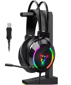 Resim Havana G606 Rainbow 7.1 Siyah Kulak Üstü Usb Kulaklık 4d Mikrofonlu Profesyonel Rgb Oyuncu Kulaklığı 