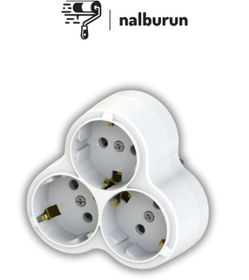 Resim Nalburun 3'lü Topraklı Papatya Golyat Üçlü Priz Çoğaltıcı Yonca 