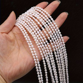 Resim 1 İp, Beyaz Doğal Pirinç İnci Boncuklar, Vintage Esintili Kadın İnci Boncukları, 0.3-0.4 cm, Kolye Küpe Bilezik Halhal Asma Süs Aksesuarları için DIY - Nedime Gelin Doğum Günü Parti Düğün Takı Yapım Malzemeleri, Benzersiz Anneler Günü, Sevgililer Günü Hediyesi, Uzunluk 33-35 cm 