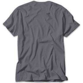 Resim Red Basketball Silhouette Gri Tişört 