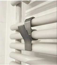 Resim Havlupan Askısı 4 Adet Havlu Ve Bornoz Askılık Gri 