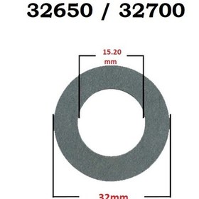 Resim 32650 Lifepo4 Pil İçin Yapışkanlı Yalıtkan Conta Kağıt Artı Kutup Delikli (33 Adet) 