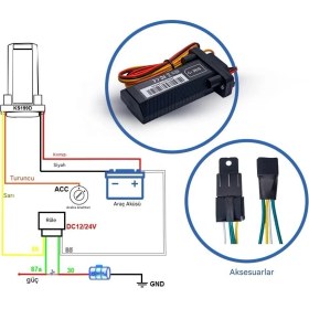 Resim Arbix Su Geçirmez GPS Cihazı 12V 24V Araç Takip Sistemi Plastik Malzeme ile Universal Uyumlu 