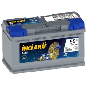 Resim İnci Agm Leo 12 V 95 Ah 870 A(EN) Start-Stop Akü 