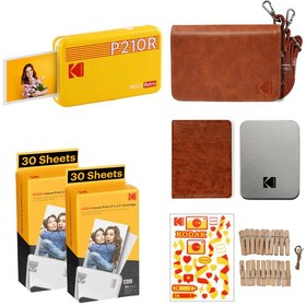 Resim Kodak Mini 2 Retro - Taşınabilir Fotoğraf Yazıcısı + BUNDLE ( Sarı ) 