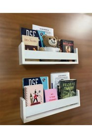 Resim ÇEVİK SUNAR 2'li Montessori Kitap Rafı 